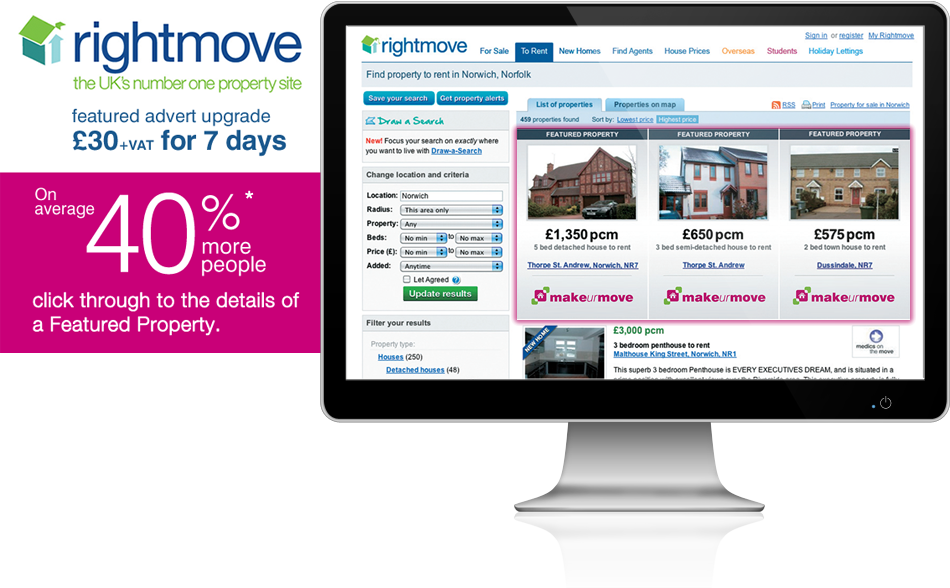 Rightmove showcase for £30